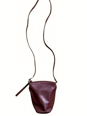 Jil sander mini leather shoulder bag